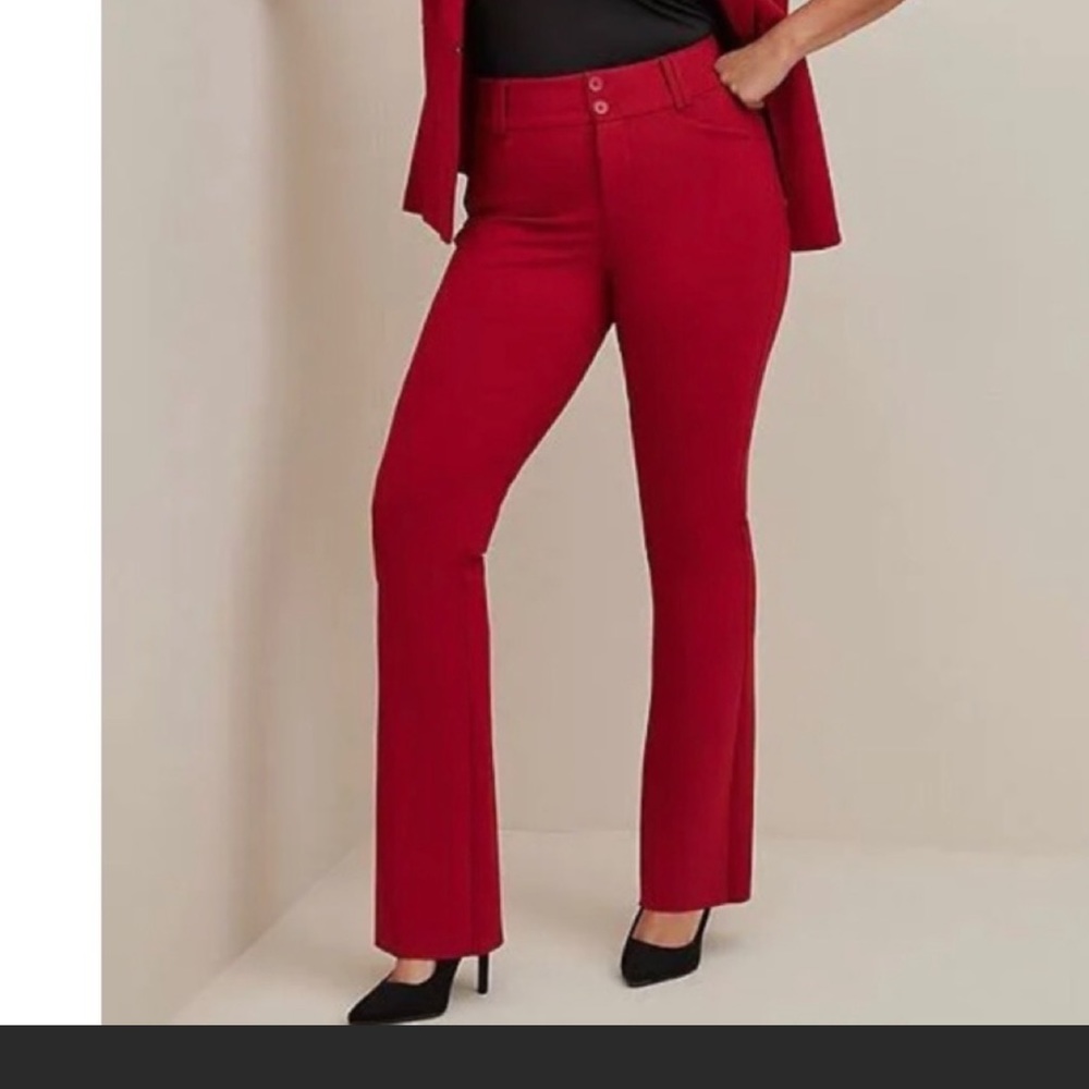 NWT RED dress pants torrid
